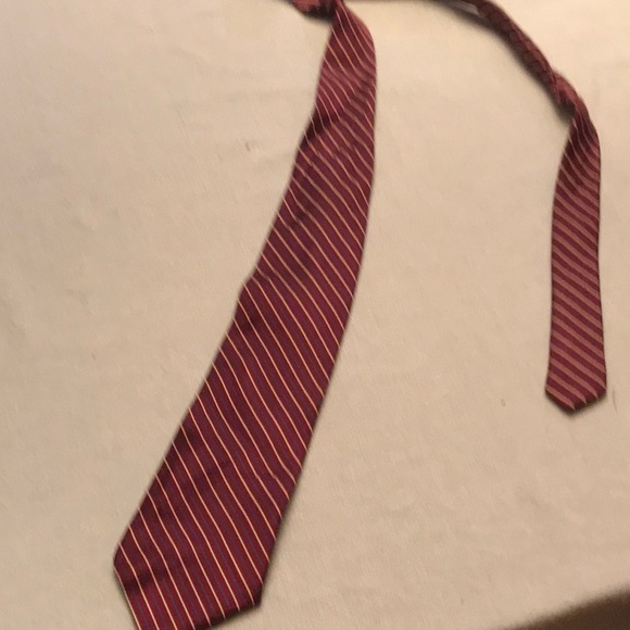 Ashford and Brooks red w/blue &white stripe tie - Picture 3 of 3